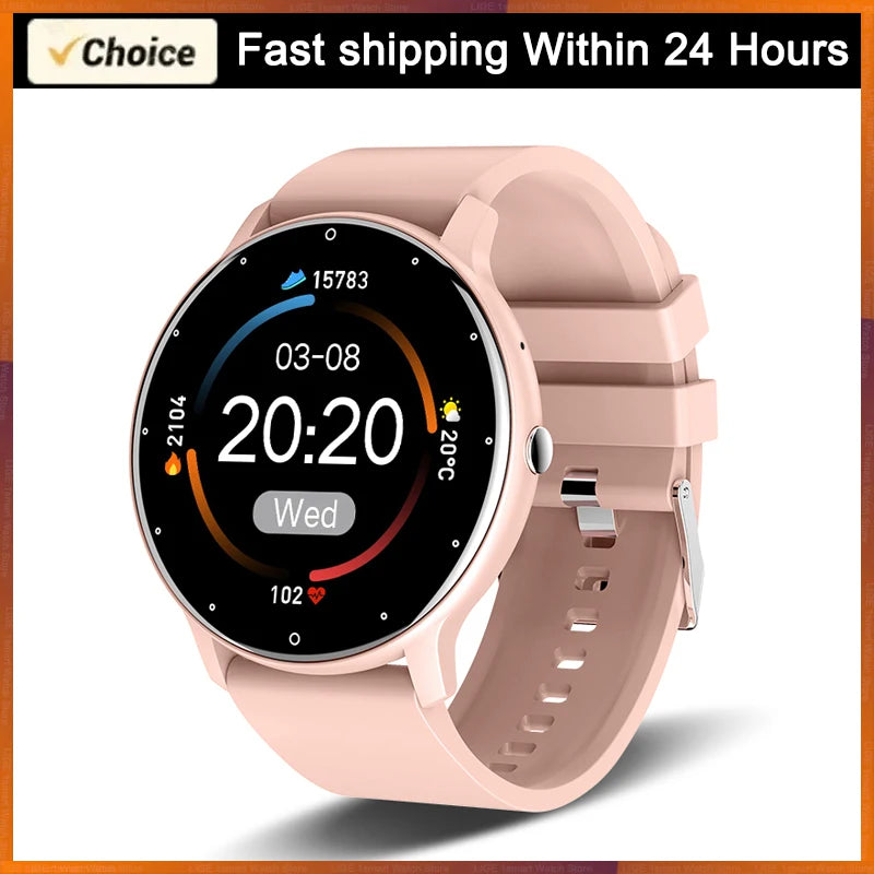 Smartwatch Damen mit Bluetooth-Telefonie, Herzfrequenz & IP67 – 1,28 Zoll HD – Android & iOS Shoppingdorf