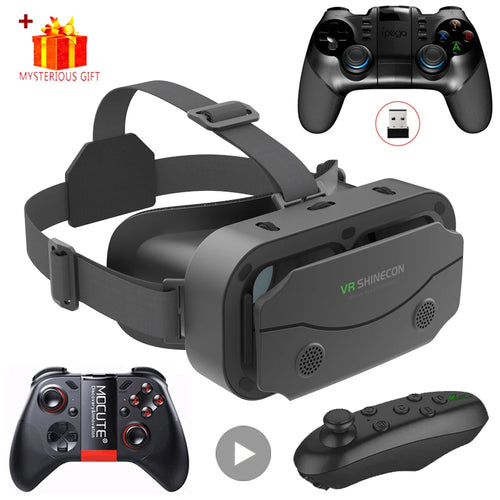 3D VR-Brille für Smartphones – Virtual-Reality-Headset mit optionalem Controller Shoppingdorf