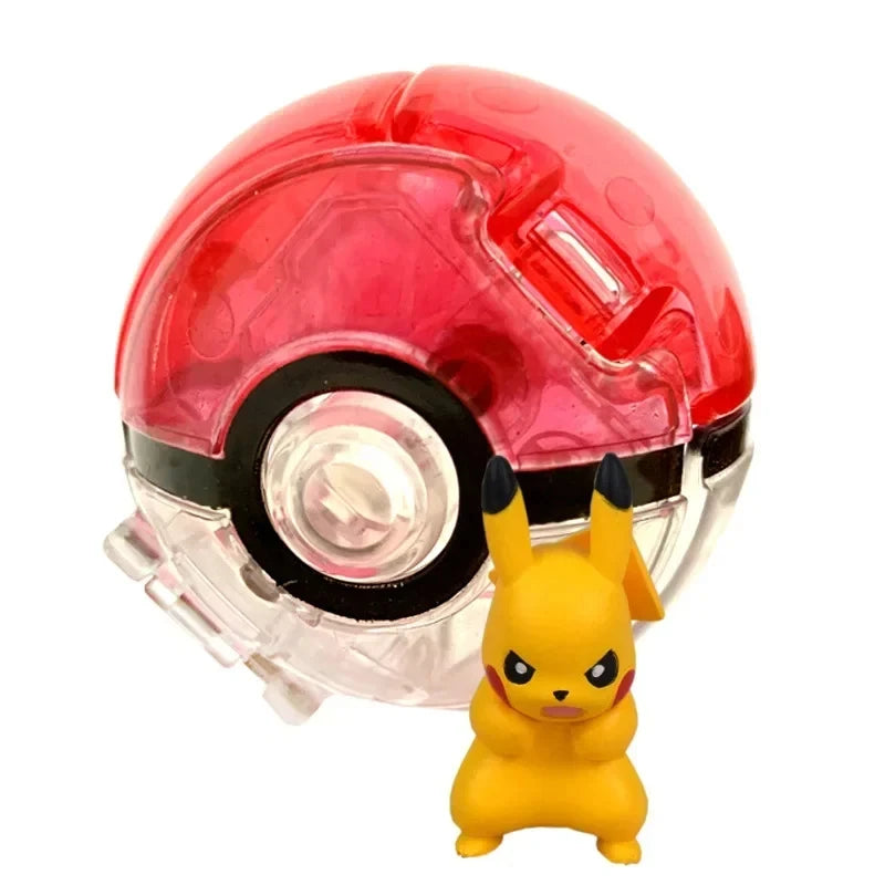 Pokéball mit Pokémon-Figur – Sammel-Set Pikachu, Gengar, Glumanda & mehr Spieldorf