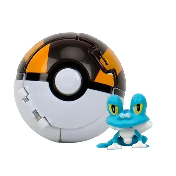 Pokéball mit Pokémon-Figur – Sammel-Set Pikachu, Gengar, Glumanda & mehr Spieldorf