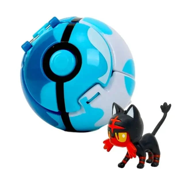 Pokéball mit Pokémon-Figur – Sammel-Set Pikachu, Gengar, Glumanda & mehr Spieldorf