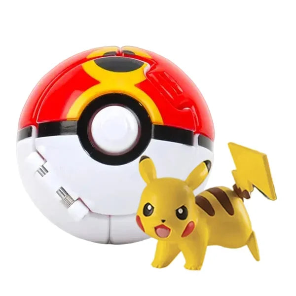 Pokéball mit Pokémon-Figur – Sammel-Set Pikachu, Gengar, Glumanda & mehr Spieldorf