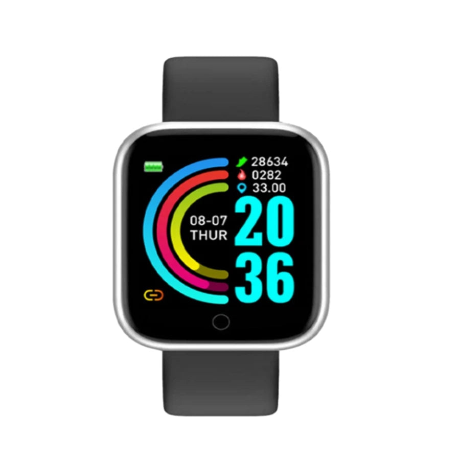 Sport-Smartwatch mit Herzfrequenz, Schrittzähler & Schlaftracking – Silikonarmband – Damen & Herren Shoppingdorf