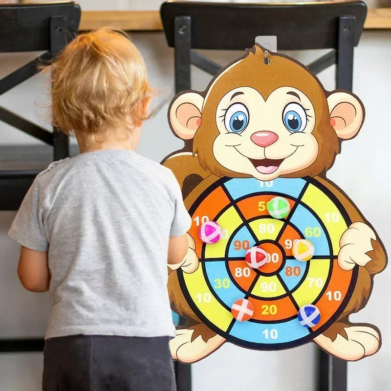 Klett-Dartscheibe Elefant | Sicheres Kinderspielzeug | Lernspiel für 3–12 Jahre Spieldorf