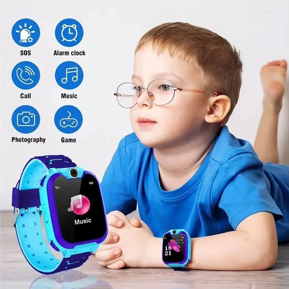 Kinder 4G Smartwatch mit SOS & GPS – Kamera, Wasserdicht – Geschenk für Jungen & Mädchen Shoppingdorf