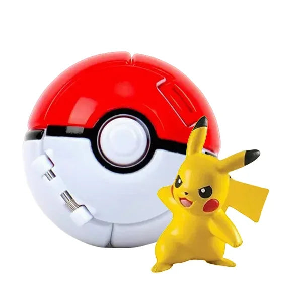 Pokéball mit Pokémon-Figur – Sammel-Set Pikachu, Gengar, Glumanda & mehr Spieldorf