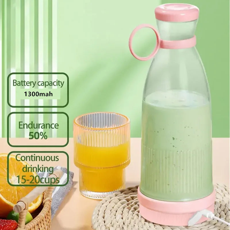 USB Mini-Mixer Becher – 6 Edelstahlklingen, tragbar & wiederaufladbar Shoppingdorf