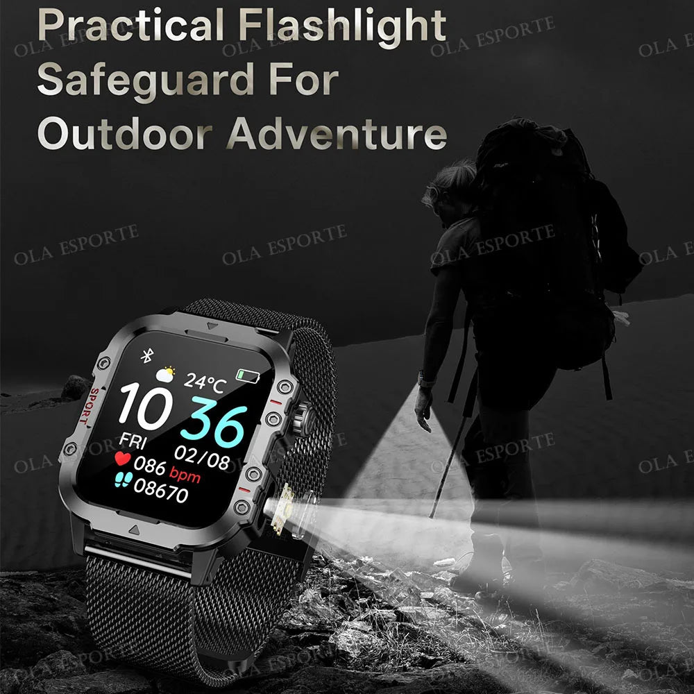 Smartwatch mit Bluetooth-Telefonie, GPS & Herzfrequenz – 1,44 Zoll – 3ATM – Android & iOS Shoppingdorf