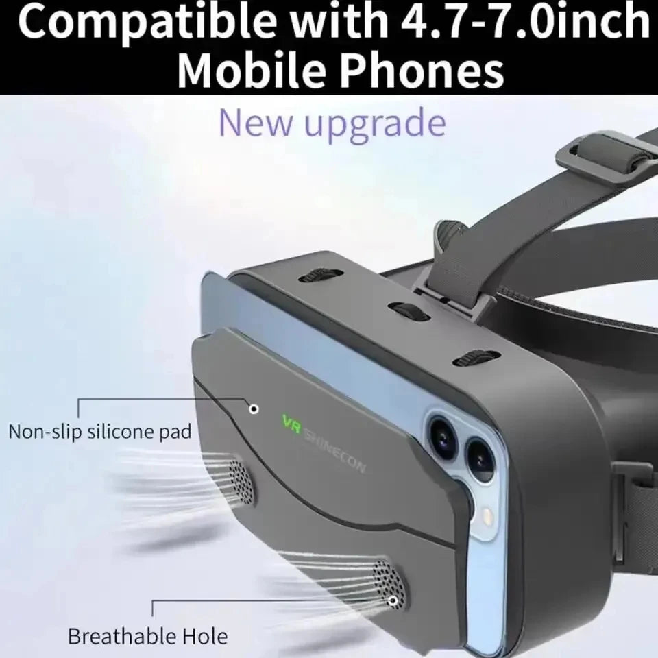 3D VR-Brille für Smartphones – Virtual-Reality-Headset mit optionalem Controller Shoppingdorf