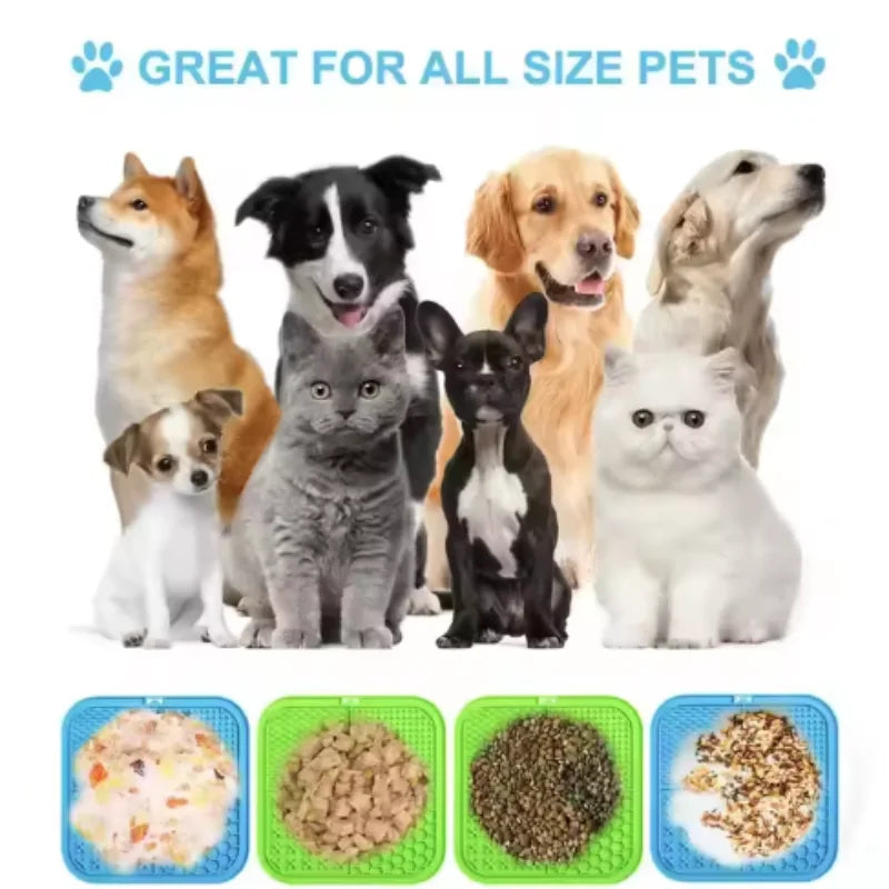 Silikon-Leckpad für Hunde – Slow Feeder & Bade-Ablenkung Spieldorf
