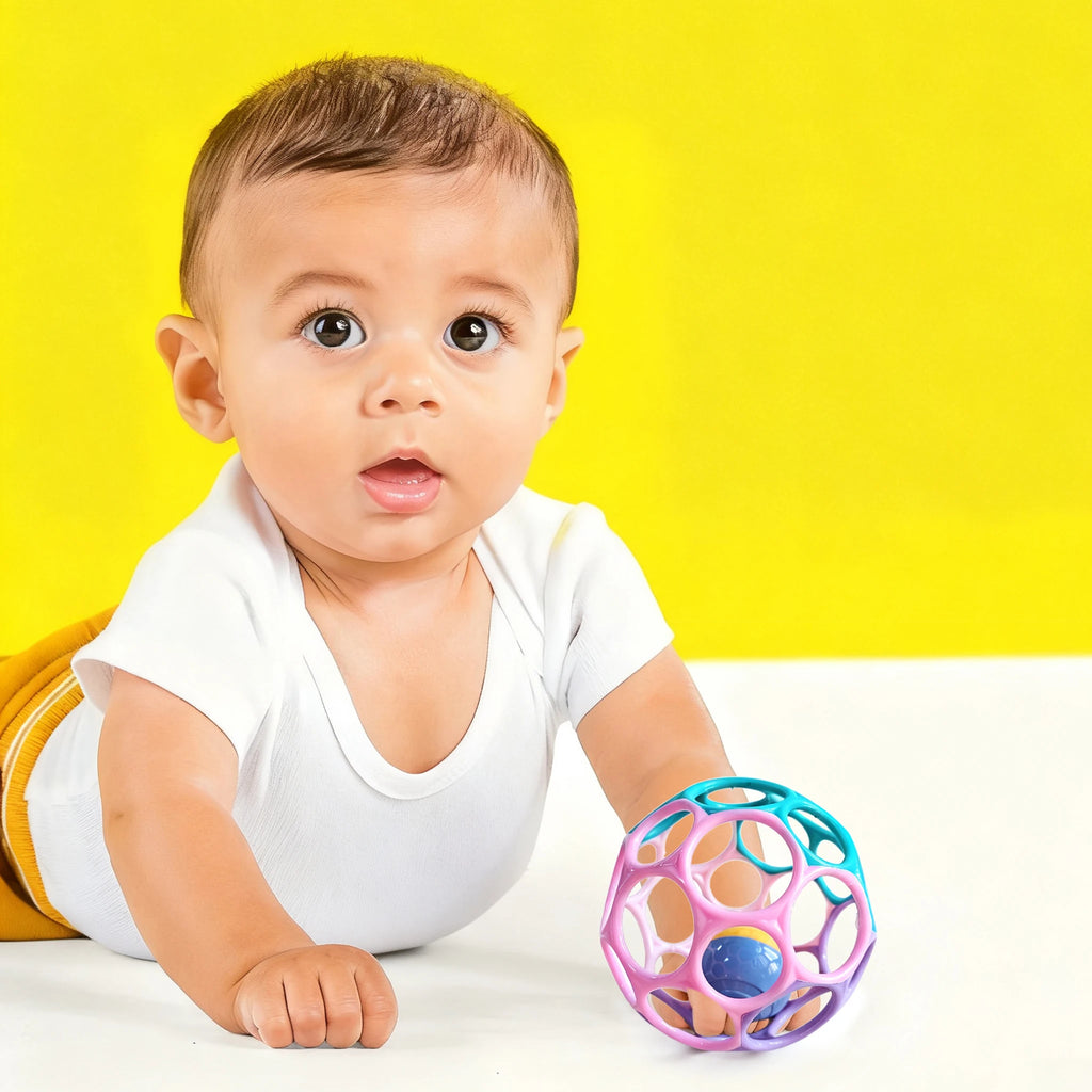 6-in-1 Baby Sensorikball aus Silikon – BPA-frei, weich & lehrreich Spieldorf