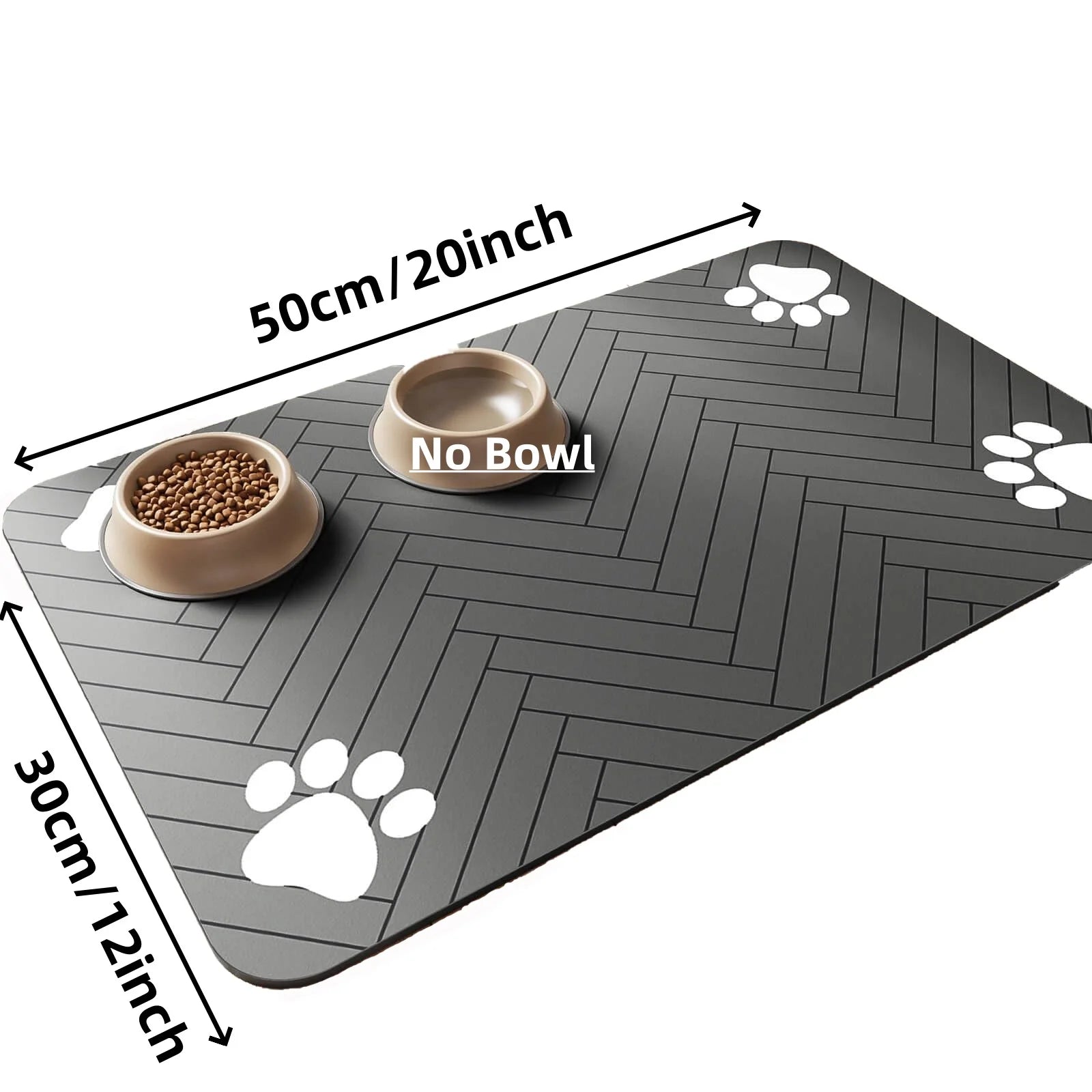 Pet Feeding Mat-Absorbent Pet Placemat for Food and Water Bowl, with Waterproof Rubber Backing, Quick Dry Water Mat for Dog Cat Shoppingdorf