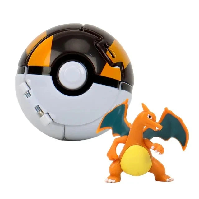 Pokéball mit Pokémon-Figur – Sammel-Set Pikachu, Gengar, Glumanda & mehr Spieldorf