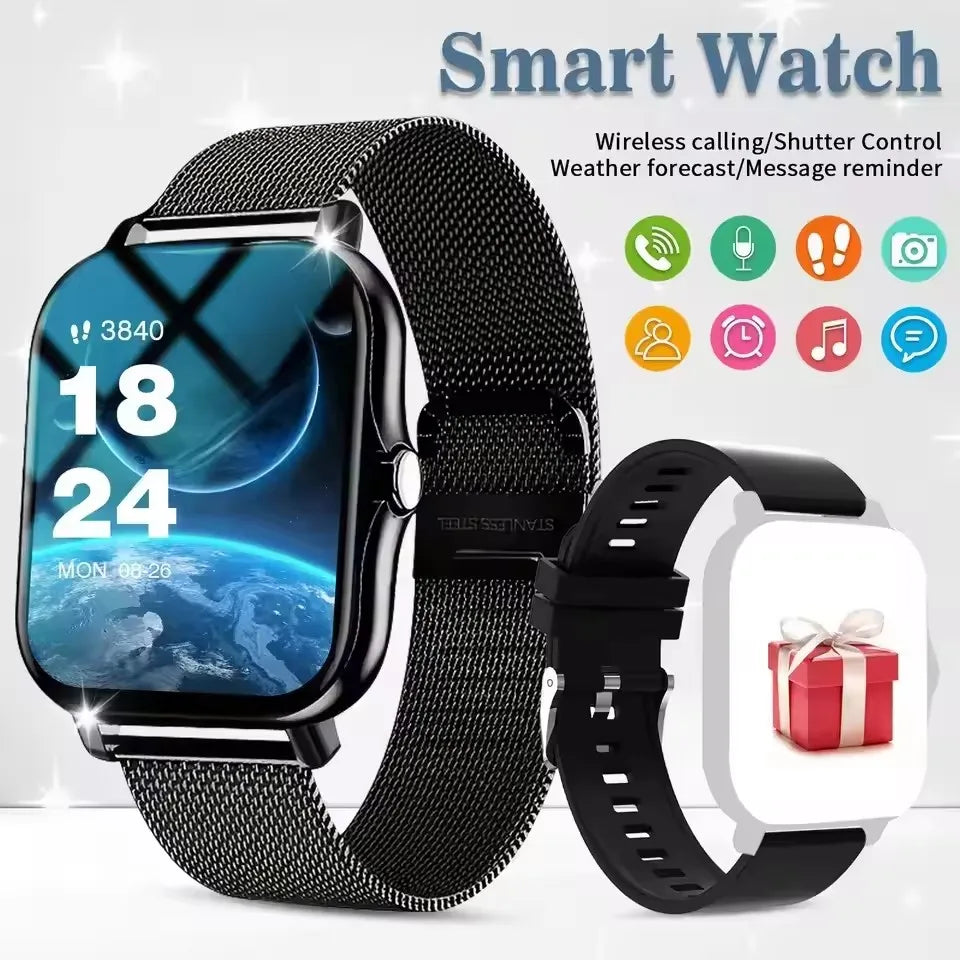 Smartwatch 2026 mit Bluetooth-Telefonie, Fitness-Tracker & Herzfrequenz – IP67 – Für Android & iOS Shoppingdorf