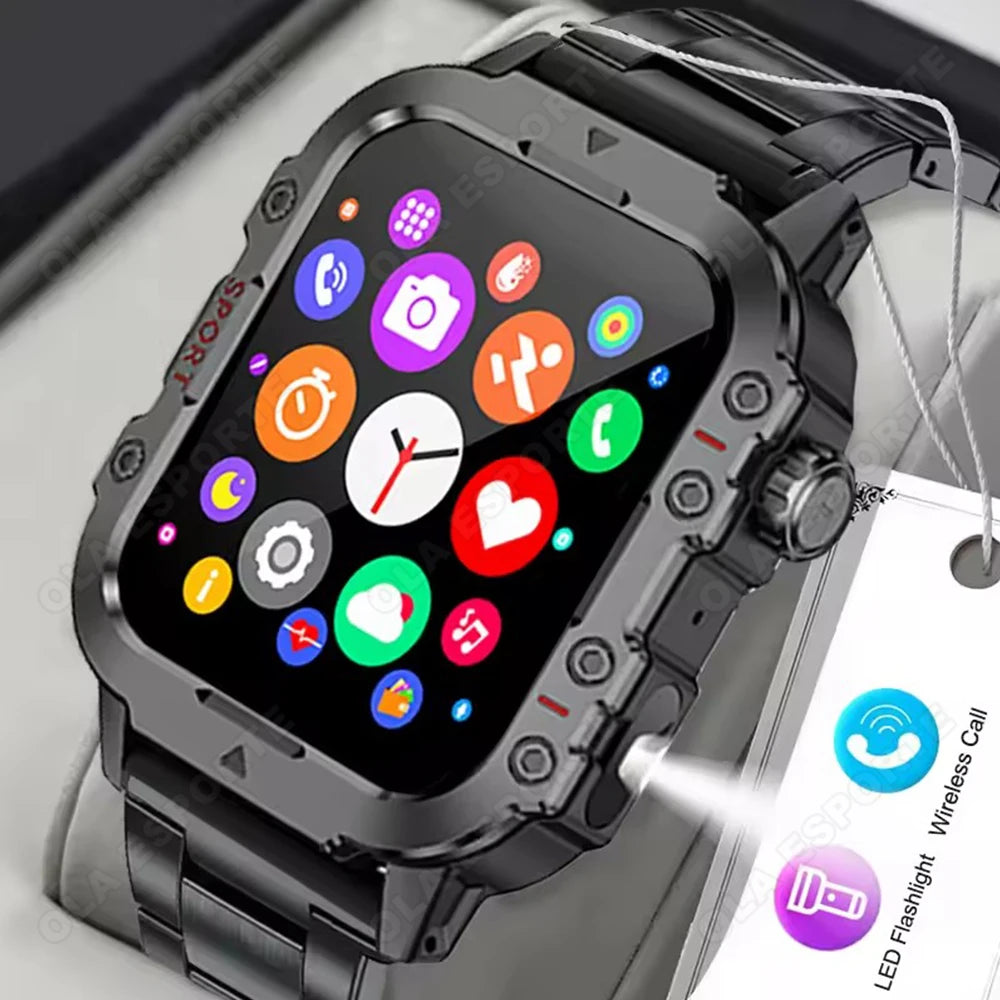 Smartwatch mit Bluetooth-Telefonie, GPS & Herzfrequenz – 1,44 Zoll – 3ATM – Android & iOS Shoppingdorf