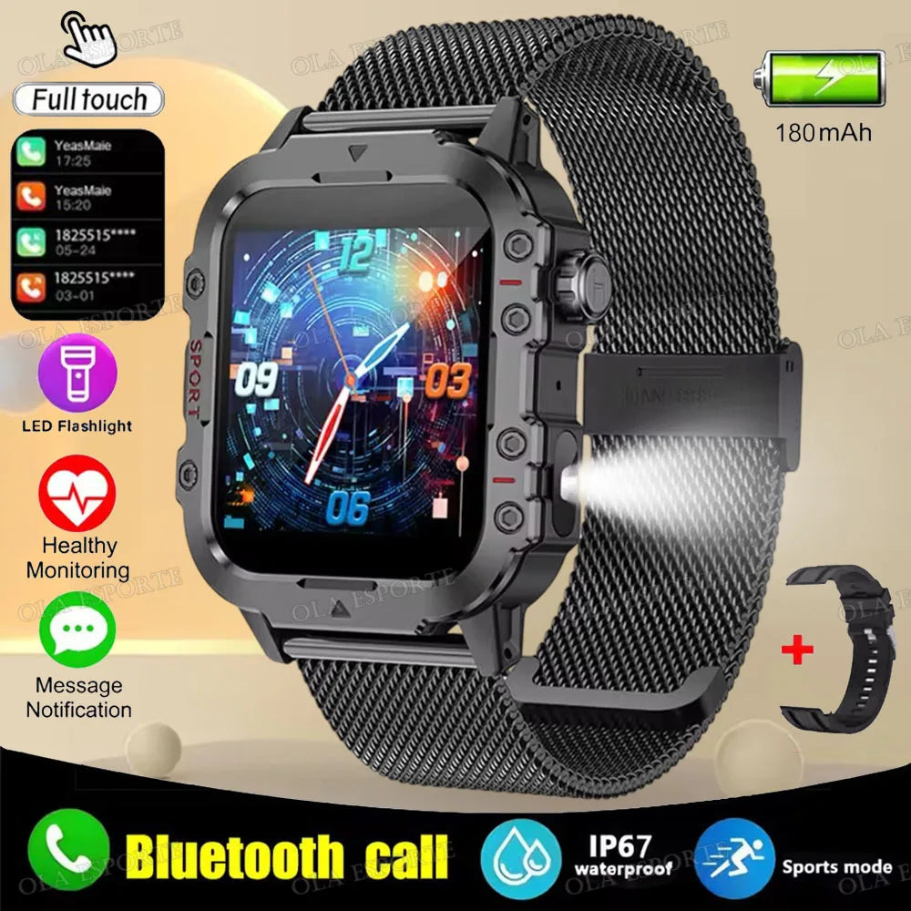Smartwatch mit Bluetooth-Telefonie, GPS & Herzfrequenz – 1,44 Zoll – 3ATM – Android & iOS Shoppingdorf