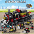 6-in-1 Bausteinset – Zug, Roboter, Hubschrauber & mehr – Lego-kompatibel Spieldorf