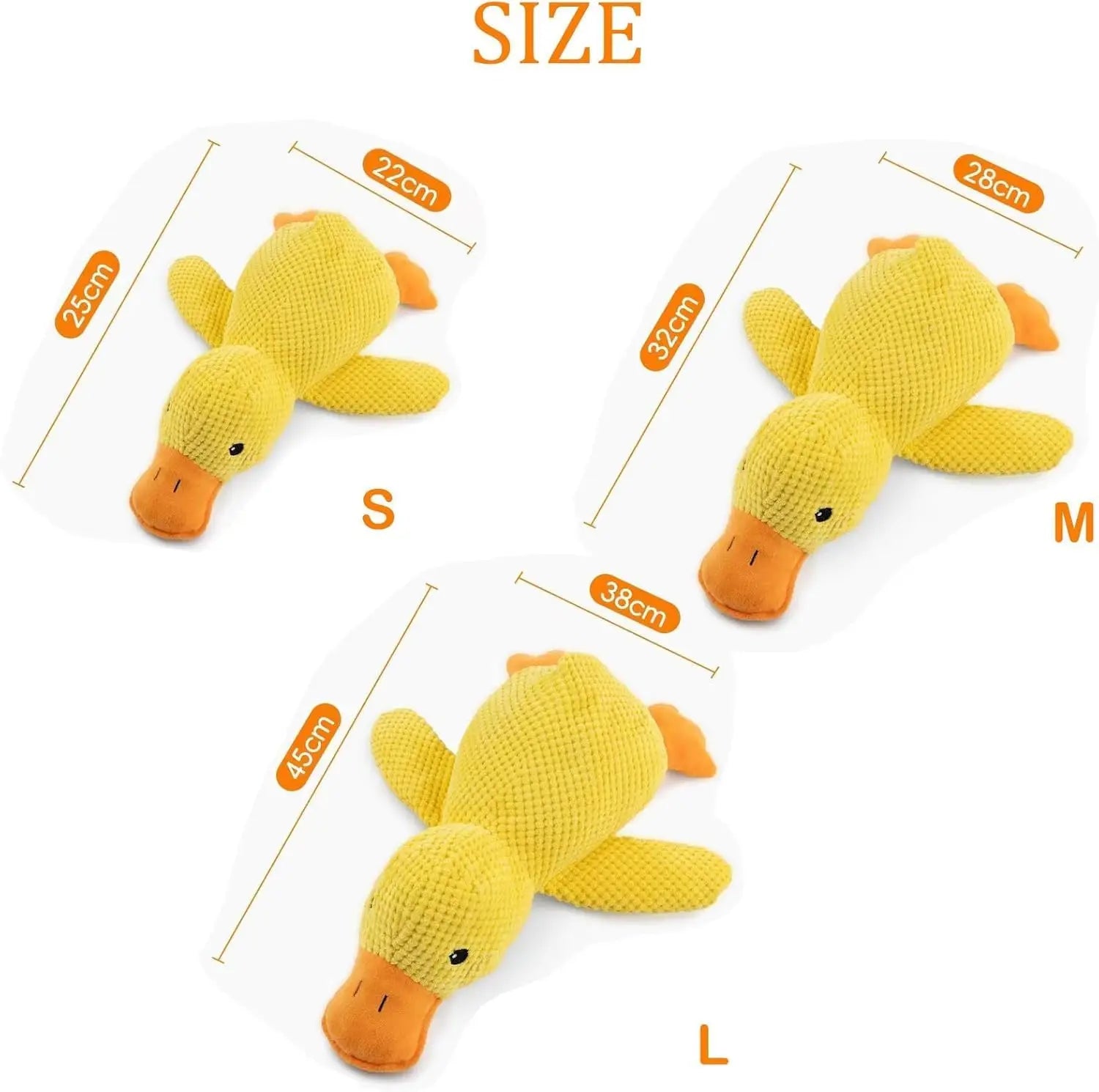 Duck dog toy plush chew resistant durable dog toy with quacking sound teeth grinding relief soft companion for small large dog Shoppingdorf