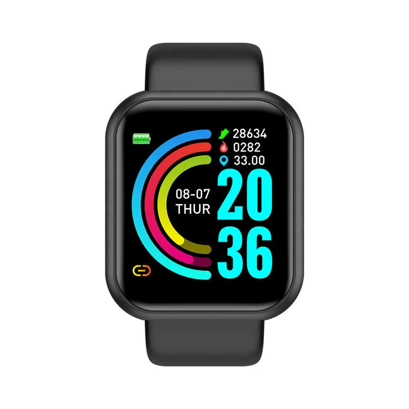 Sport-Smartwatch mit Herzfrequenz, Schrittzähler & Schlaftracking – Silikonarmband – Damen & Herren Shoppingdorf