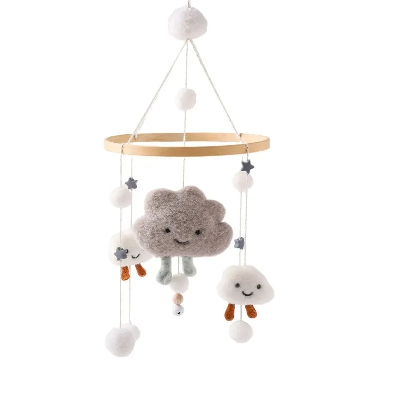 Baby Mobile aus Holz – Mit Musikbox & Glocken für Babybett Spieldorf