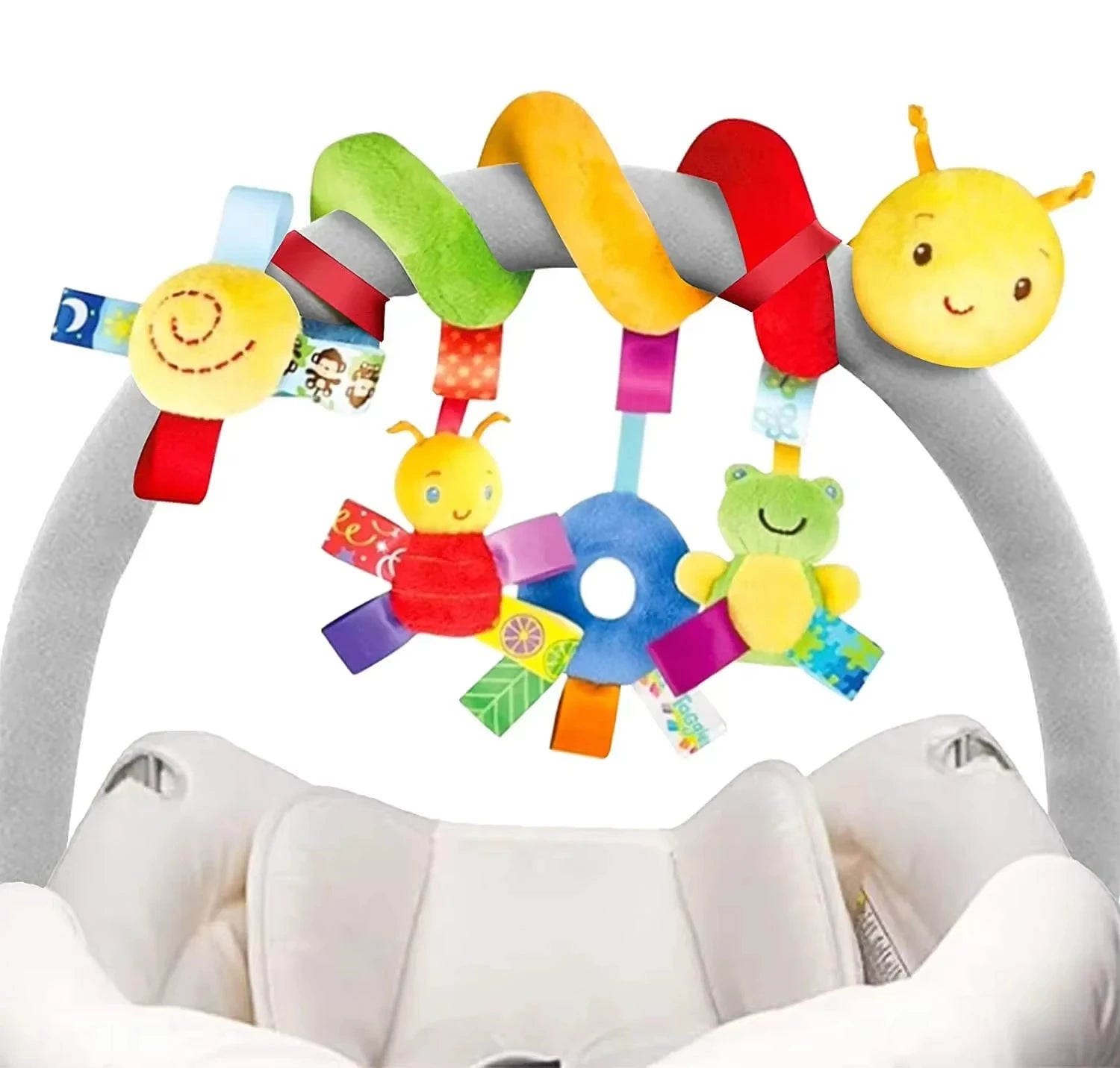 Baby Hängerassel mit Musik – Für Kinderwagen, Autositz & Bett Spieldorf