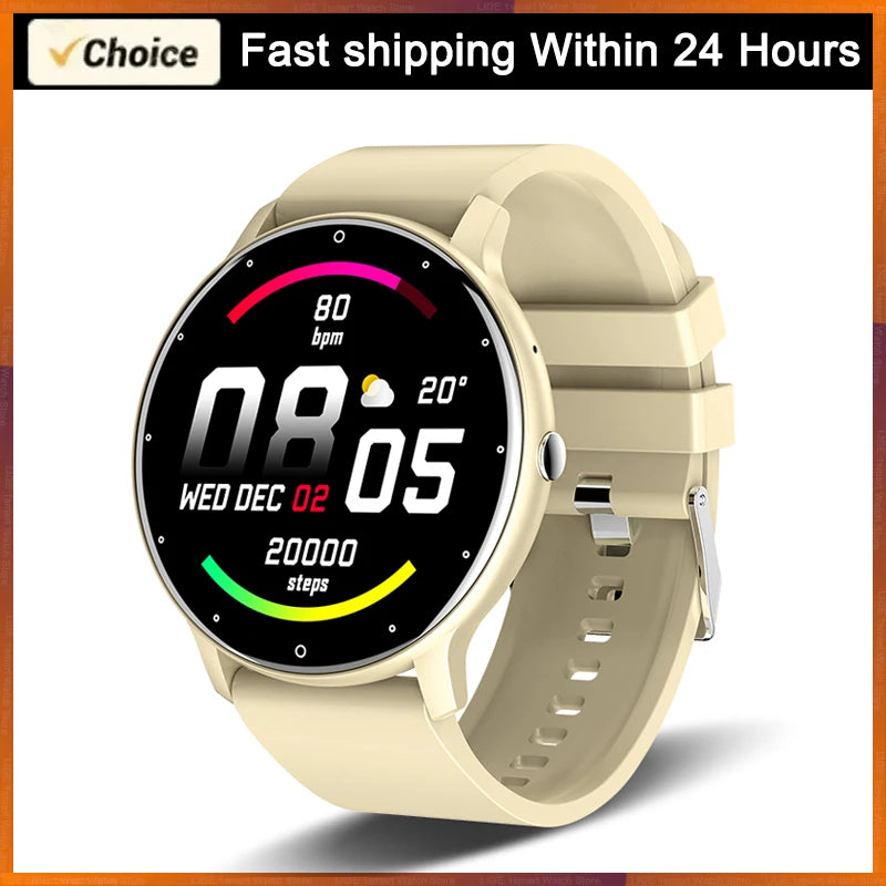 Smartwatch Damen mit Bluetooth-Telefonie, Herzfrequenz & IP67 – 1,28 Zoll HD – Android & iOS Shoppingdorf