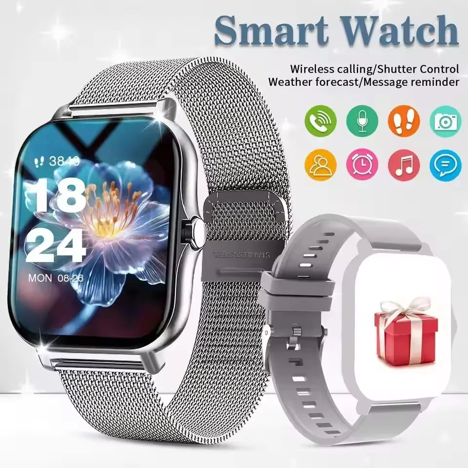 Smartwatch 2026 mit Bluetooth-Telefonie, Fitness-Tracker & Herzfrequenz – IP67 – Für Android & iOS Shoppingdorf