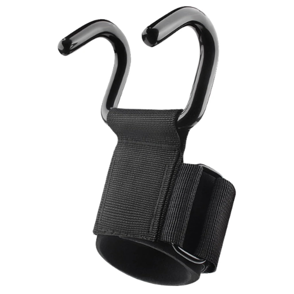 1/2Pcs Stainless Steel Heavy-Duty Wrist Hooks with Soft Padded Handle - Perfect for Weightlifting, Pull-Up and Strength Training Shoppingdorf