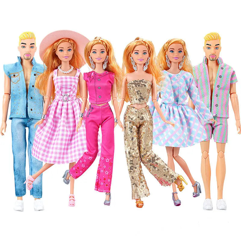 30 cm Modepuppe mit Gelenken – 1/6 BJD Ken & Female Doll mit Kleidung Spieldorf