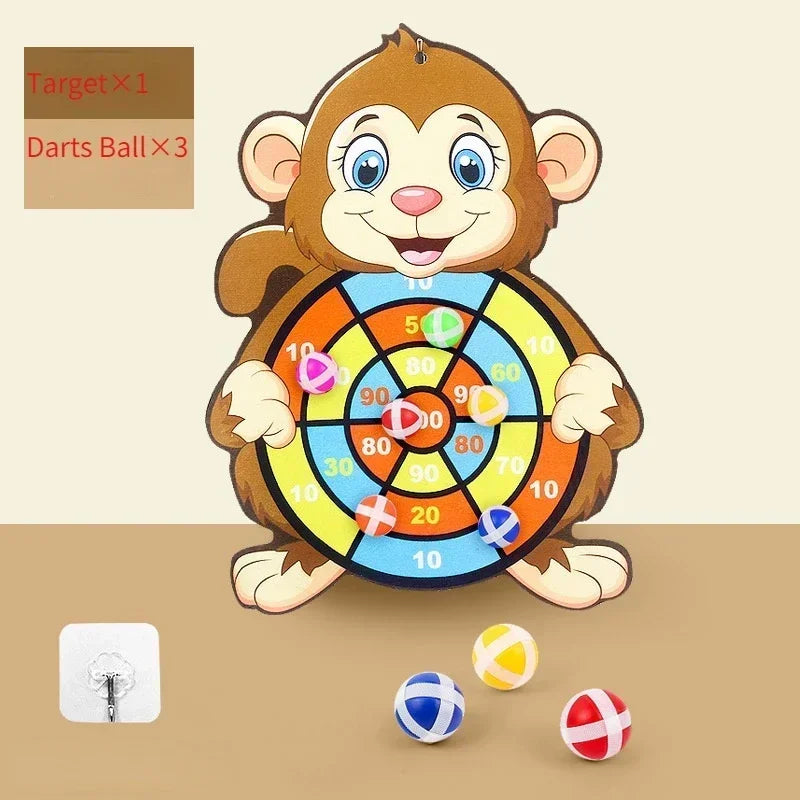 Klett-Dartscheibe Elefant | Sicheres Kinderspielzeug | Lernspiel für 3–12 Jahre Spieldorf