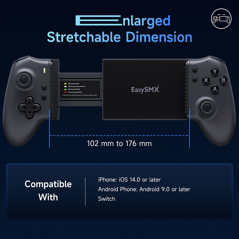 EasySMX M15 Bluetooth Gamepad – Clip-On Controller für Android & iOS, Xbox Game Pass & Cloud Gaming Shoppingdorf