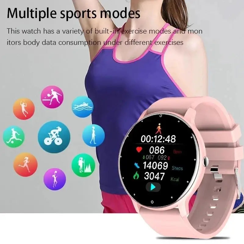 Smartwatch Damen mit Bluetooth-Telefonie, Herzfrequenz & IP67 – 1,28 Zoll HD – Android & iOS Shoppingdorf